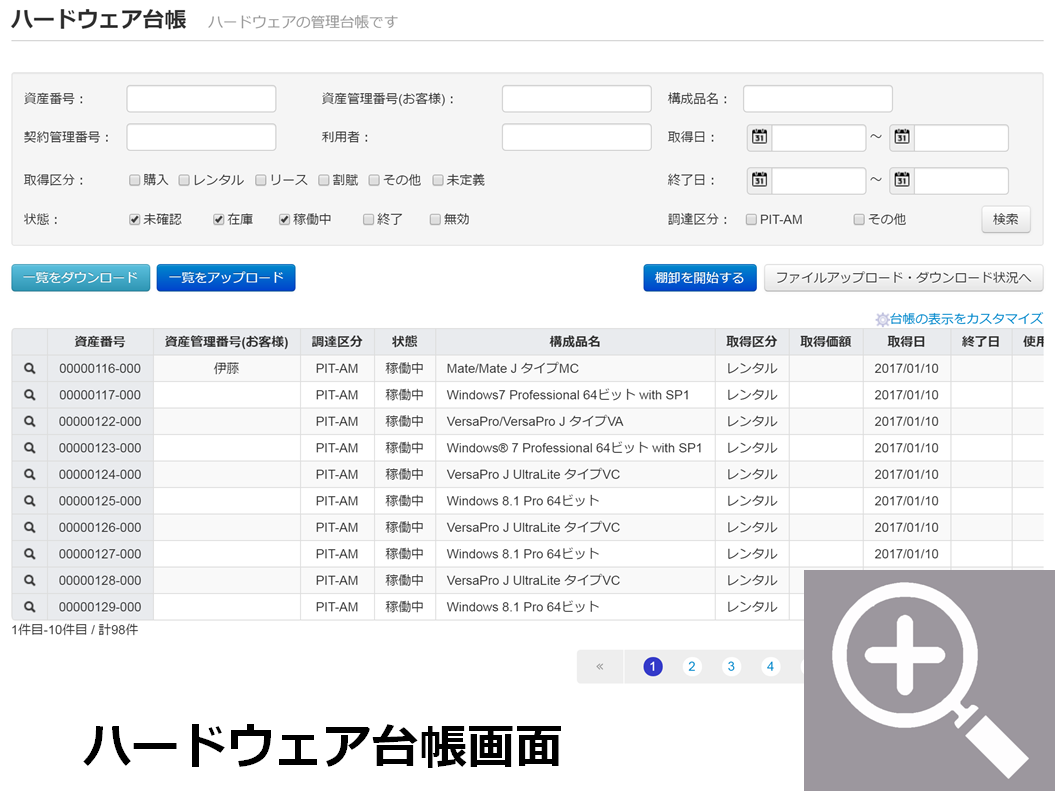 ハードウェア台帳